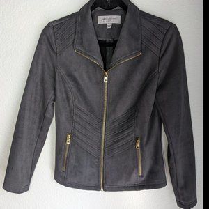 Modern Grey Suede Jacket